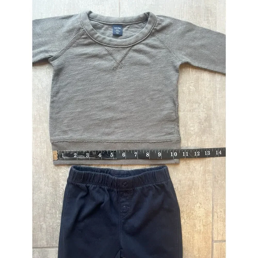 Baby Gap Boys Lot 2 Piece Set Casual T-Shirt Top & Pants Outfit 6-12m Designer